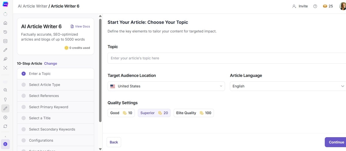 Writesonic AI writing tool